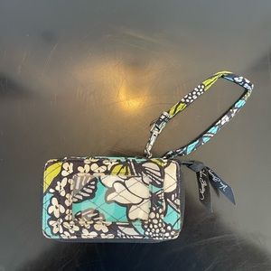Vera Bradley Zippered Wallet Wristlet Floral